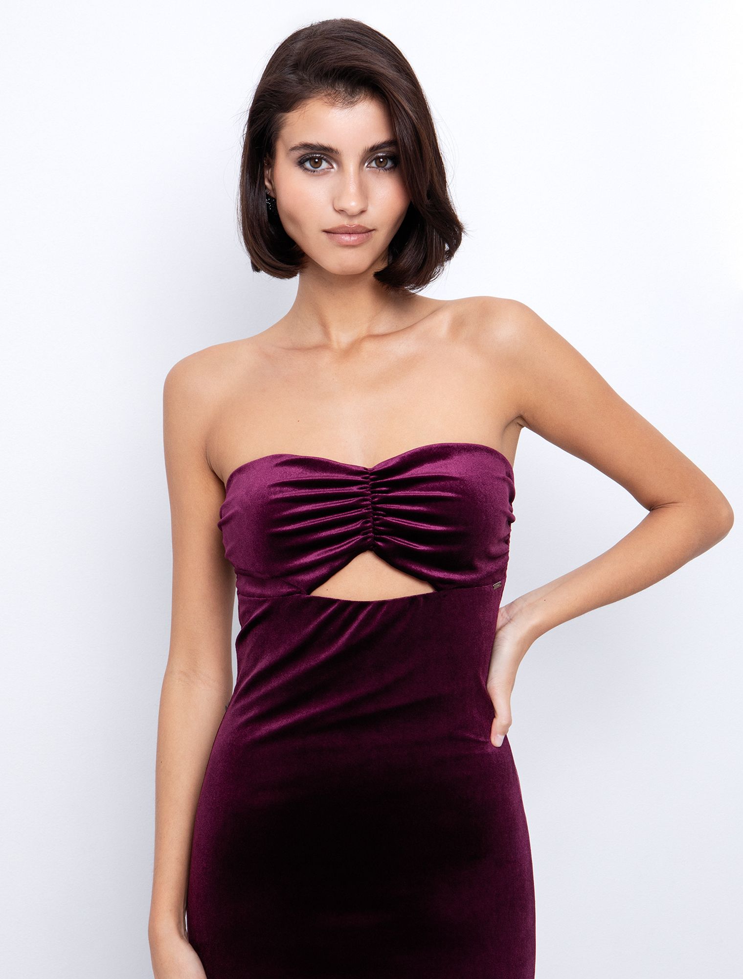 Xmas: Strapless φόρεμα από βελούδο
