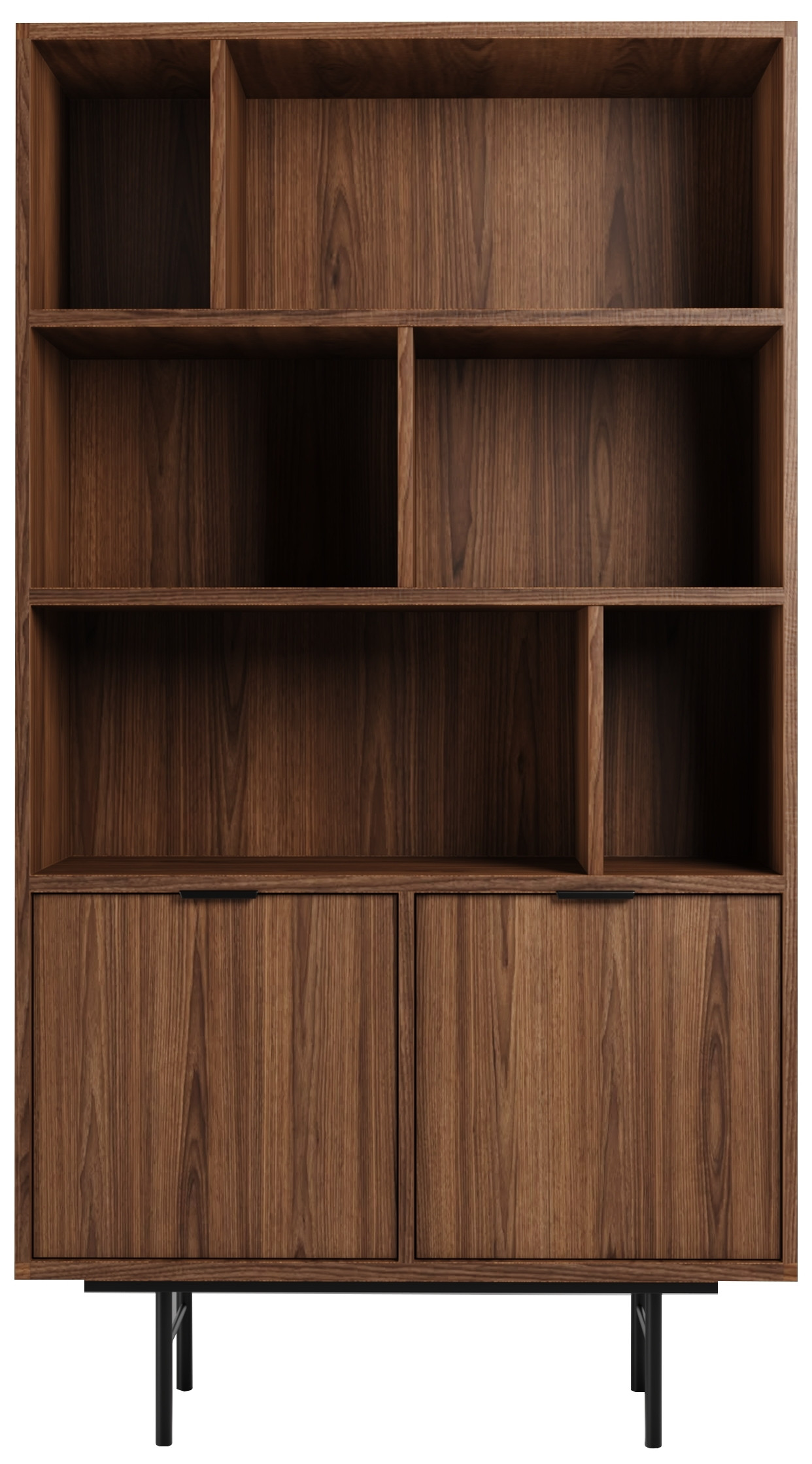Regał 90 cm orzech warmia ELVIO półki salon biuro