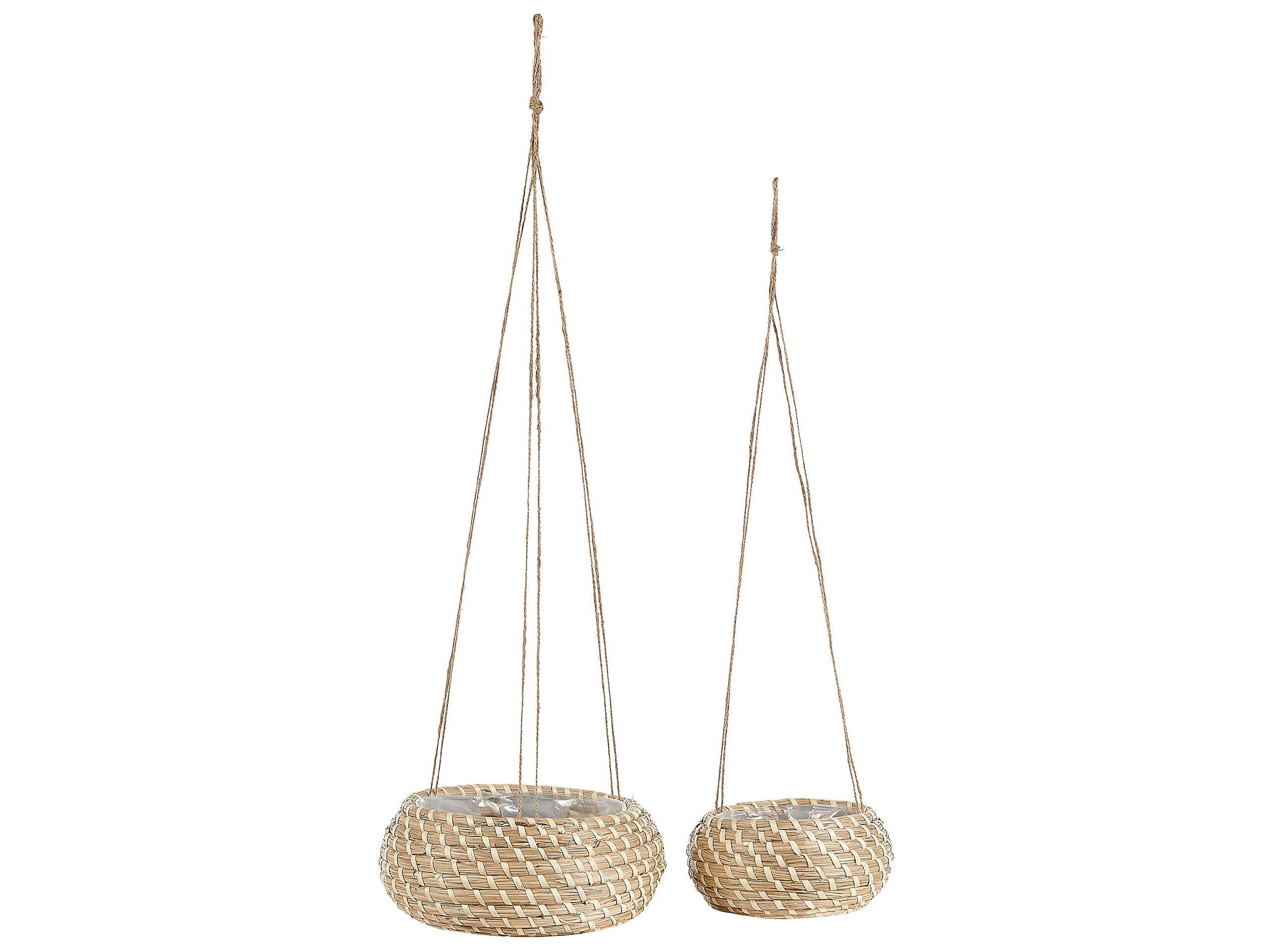 REMORA - Cache-pot d'intérieur en bois solide beige H11 11