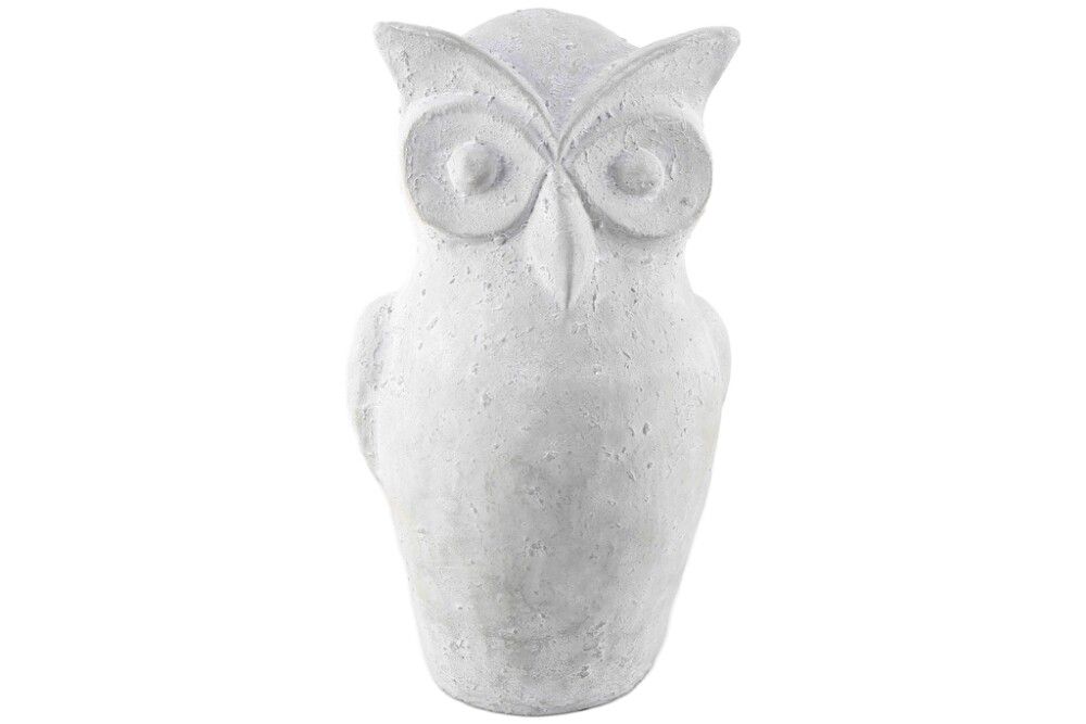 HAGEDEKORASJON UGLEN JACOB 40CM GRÅ