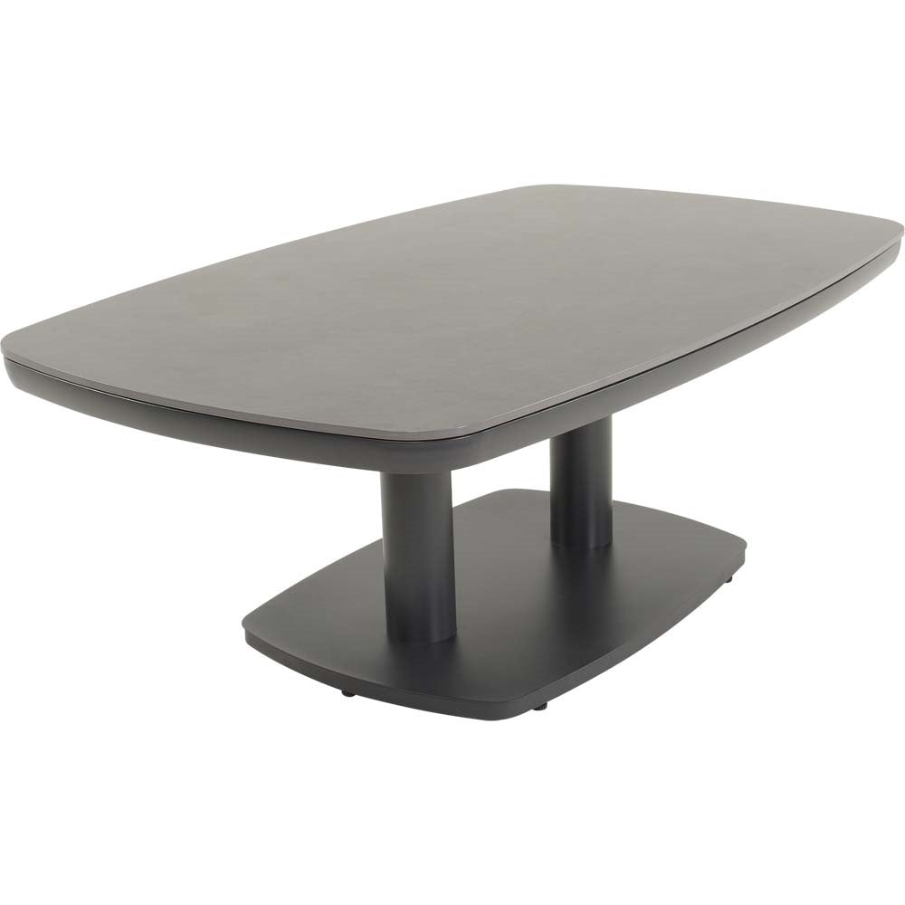 Lesli Living tuintafel Geneva - grijs - 135x83cm