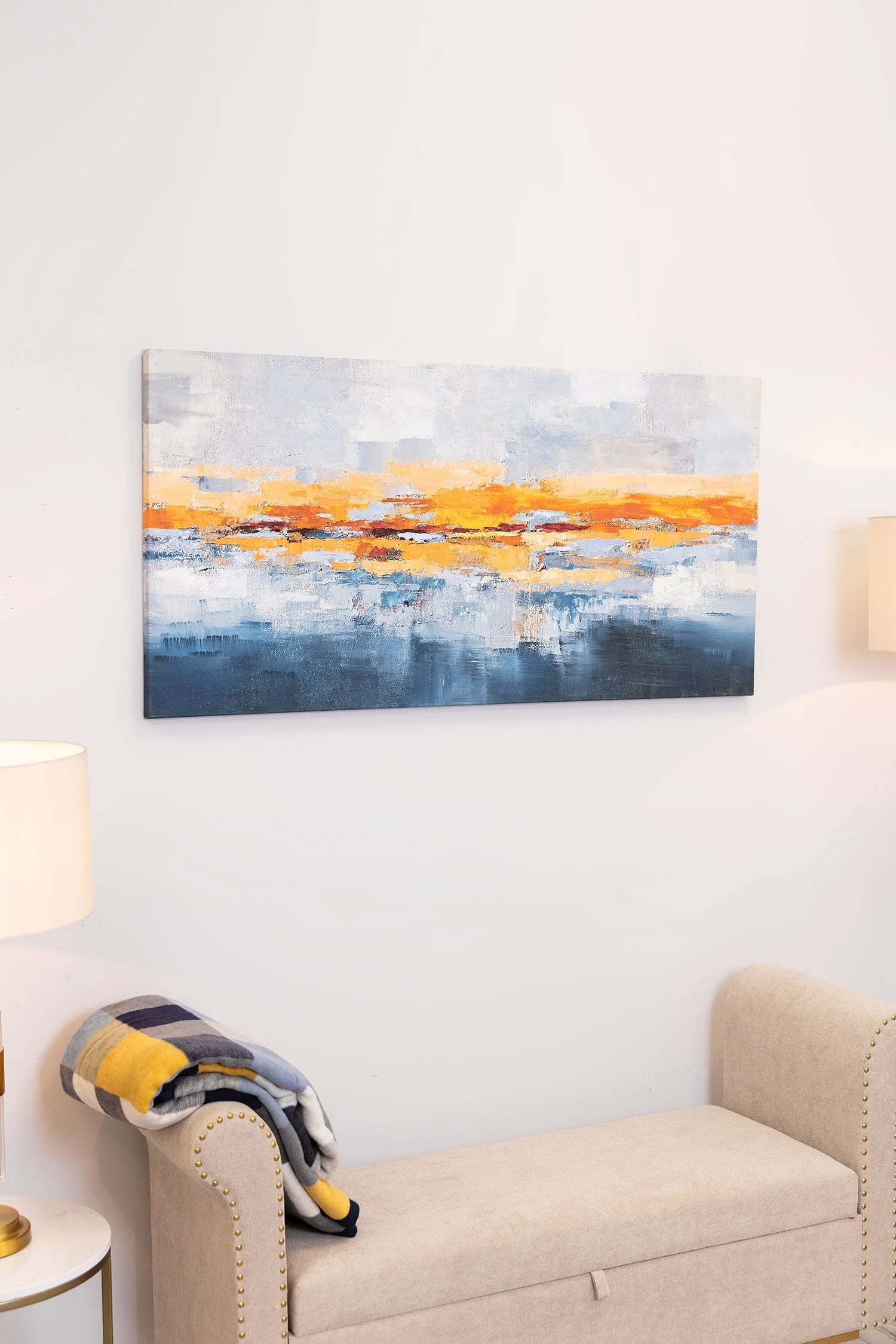 Abstract Sunrise Canvas Wall Art