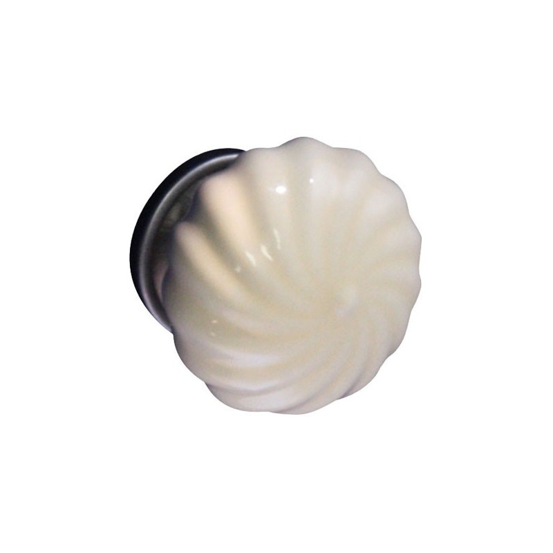 Bouton en porcelaine ivoire Ø 40 mm LINEA BERTOMANI