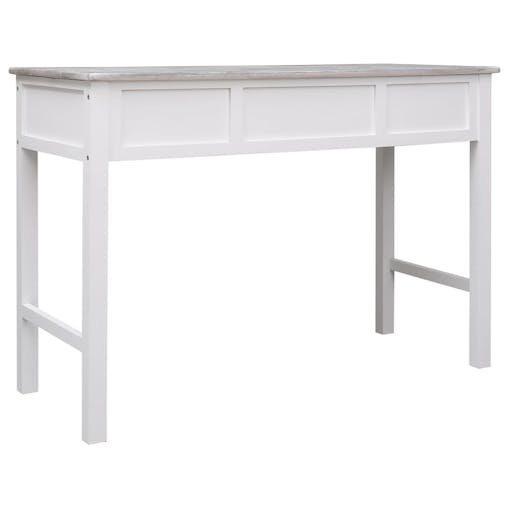 NNEVL Writing Desk Grey 110x45x76 cm Wood