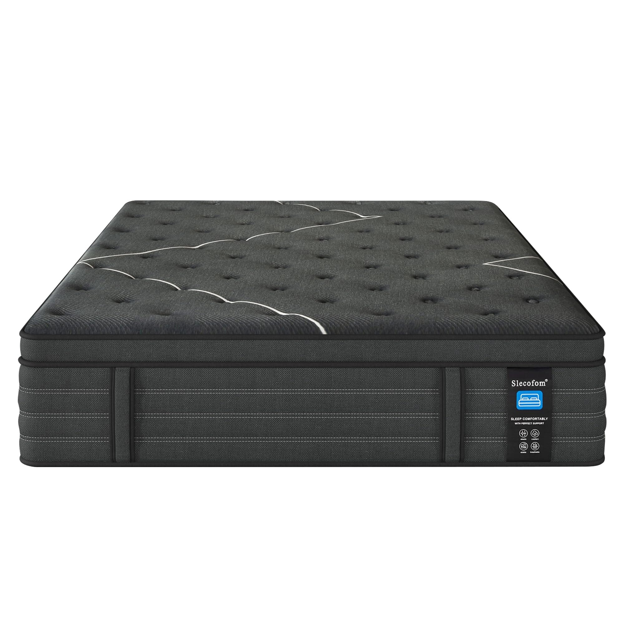 Modland 14inch Cooling Gel Extra Firm Mattress for Back Pain Relief in a Box, Twin/Full/Queen/King Size