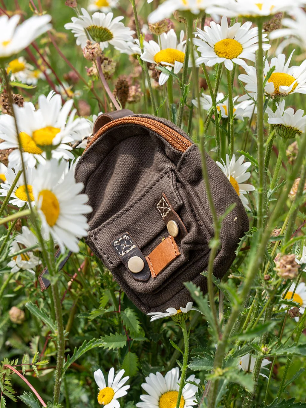 Bali Mini Keyring in Brown