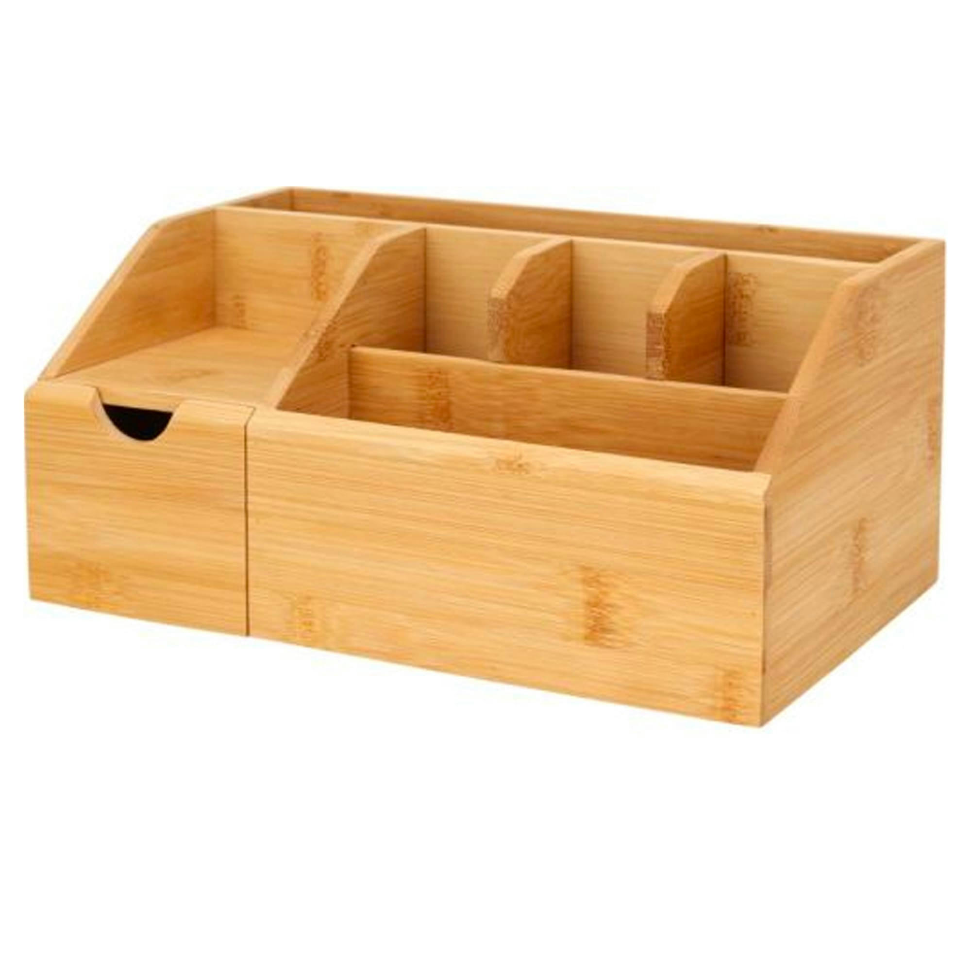 - Rangement organisateur maquillage bambou 24x15x11cm