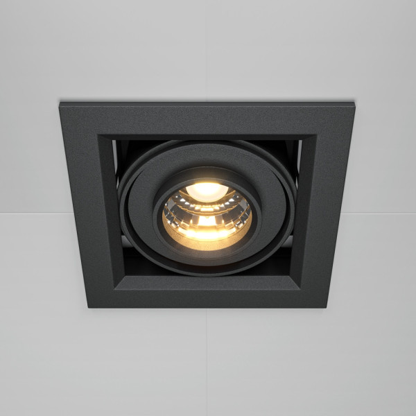 Oprawa wpuszczana Metal Modern czarna LED 10W 3000K 650lm IP20 Maytoni