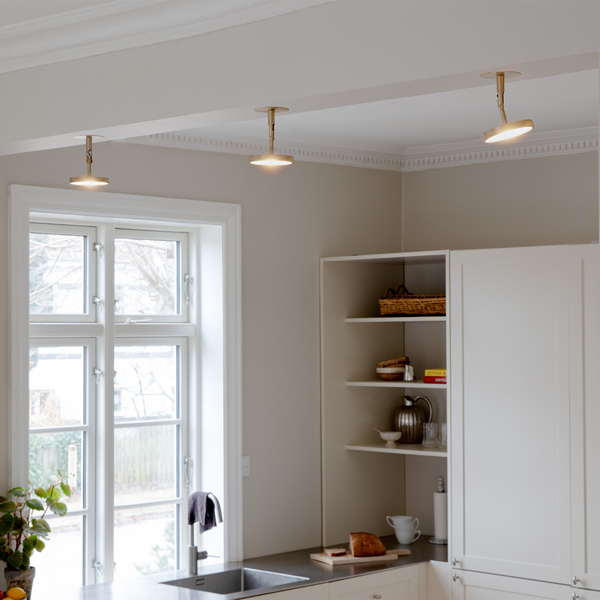 Umage Asteria spot plafondlamp plated brass - Ø 12 x 14 cm