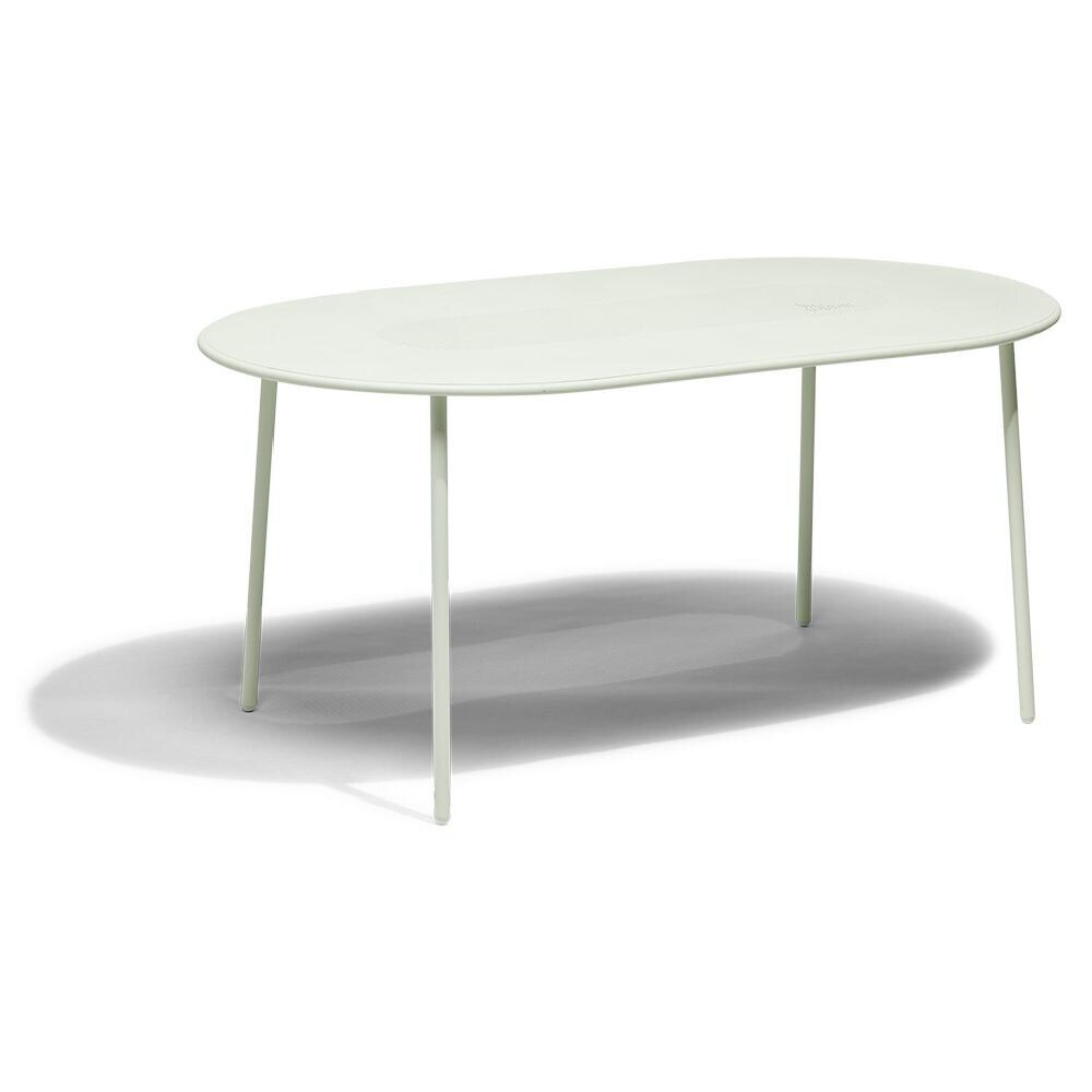 Table de jardin 6 personnes Faro métal vert 160x90xH74cm