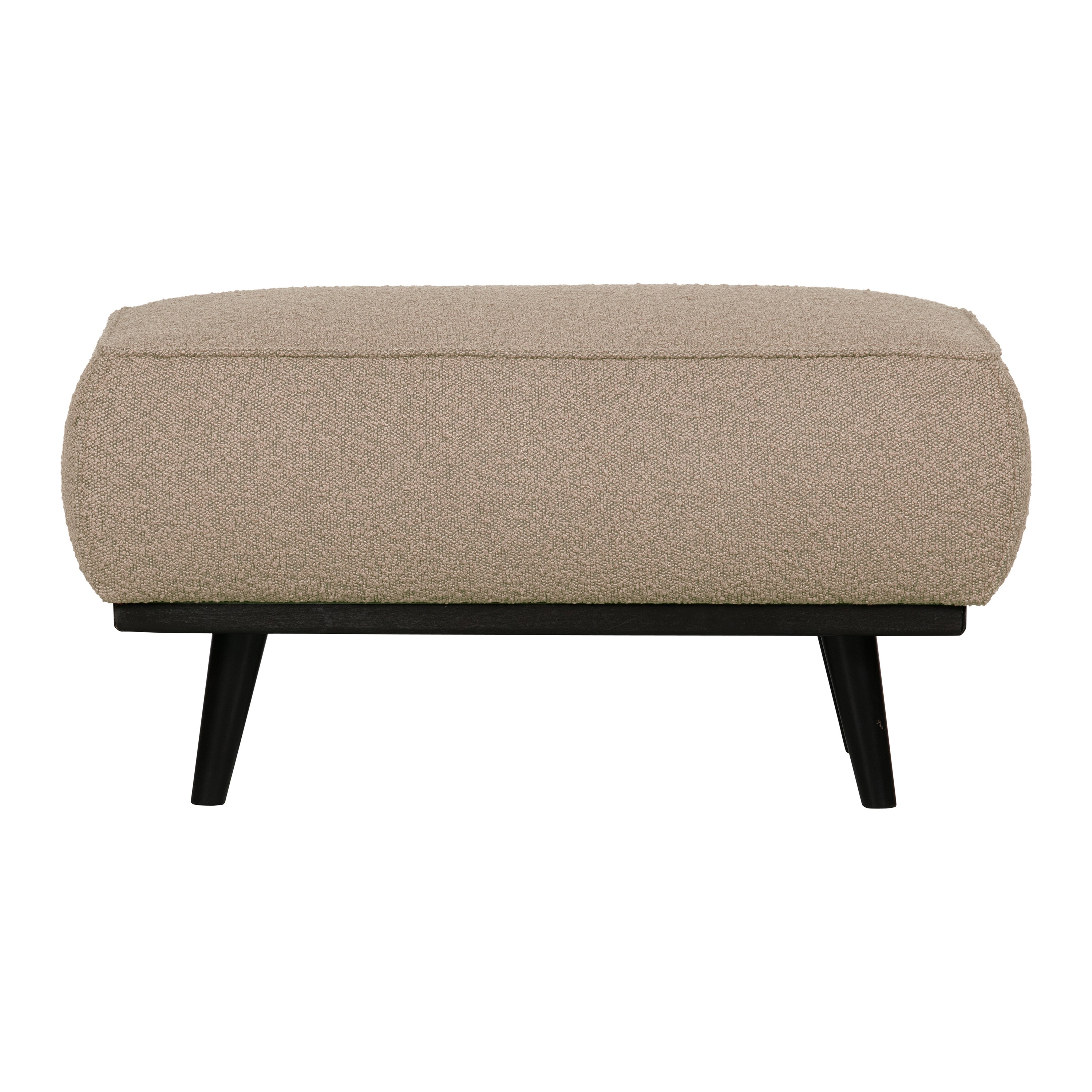 WOOOD Statement Hocker - Bouclé - Beige