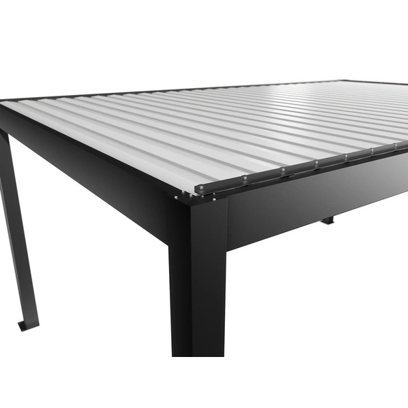 Pergola »Gr. 5,5 x 3,5«, BxHxT: 552,5 x 264 x 367,5 cm, dunkelgrau-metallic/weiss
