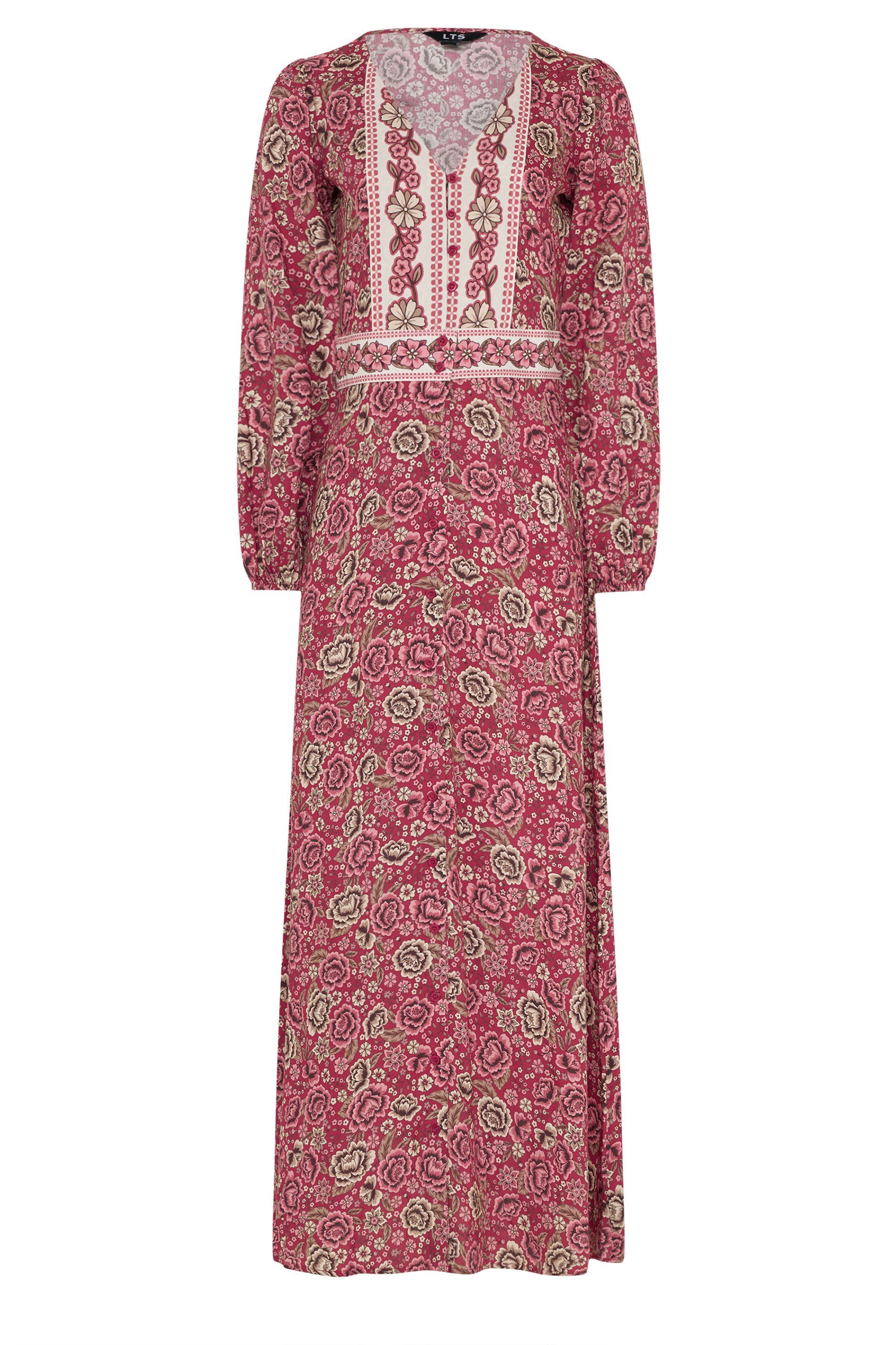 Long Tall Sally Tall Floral Button Maxi Dress