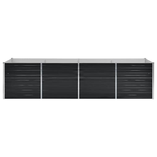 NNEVL Garden Raised Bed Anthracite 320x80x77 cm Galvanised Steel
