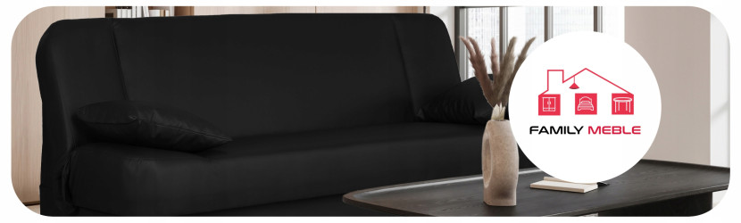Kanapa sofa Sara ekoskóra rozkładana wersalka spania łóżko Family Meble