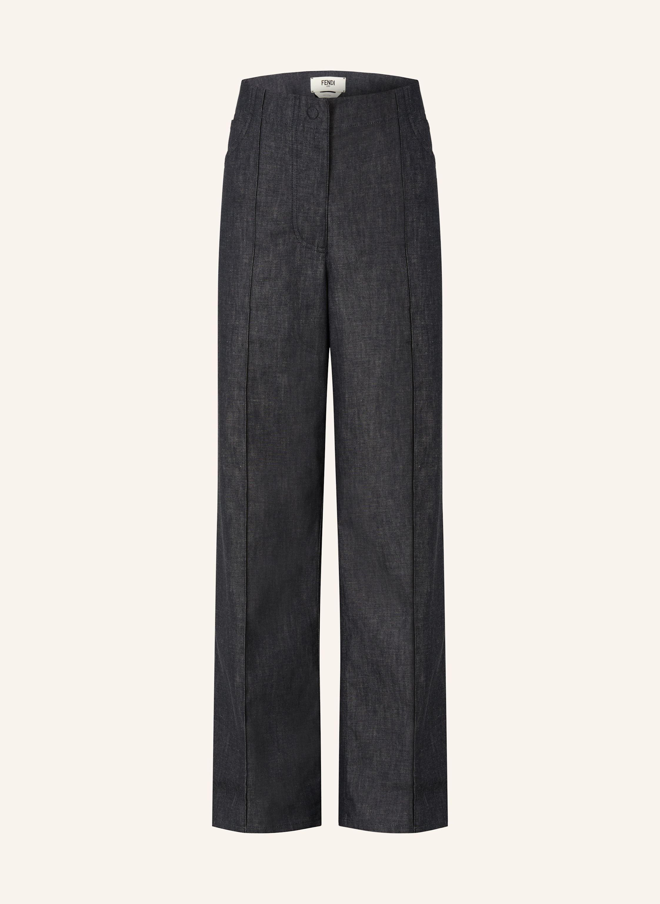 FENDI Marlenehose in Jeansoptik