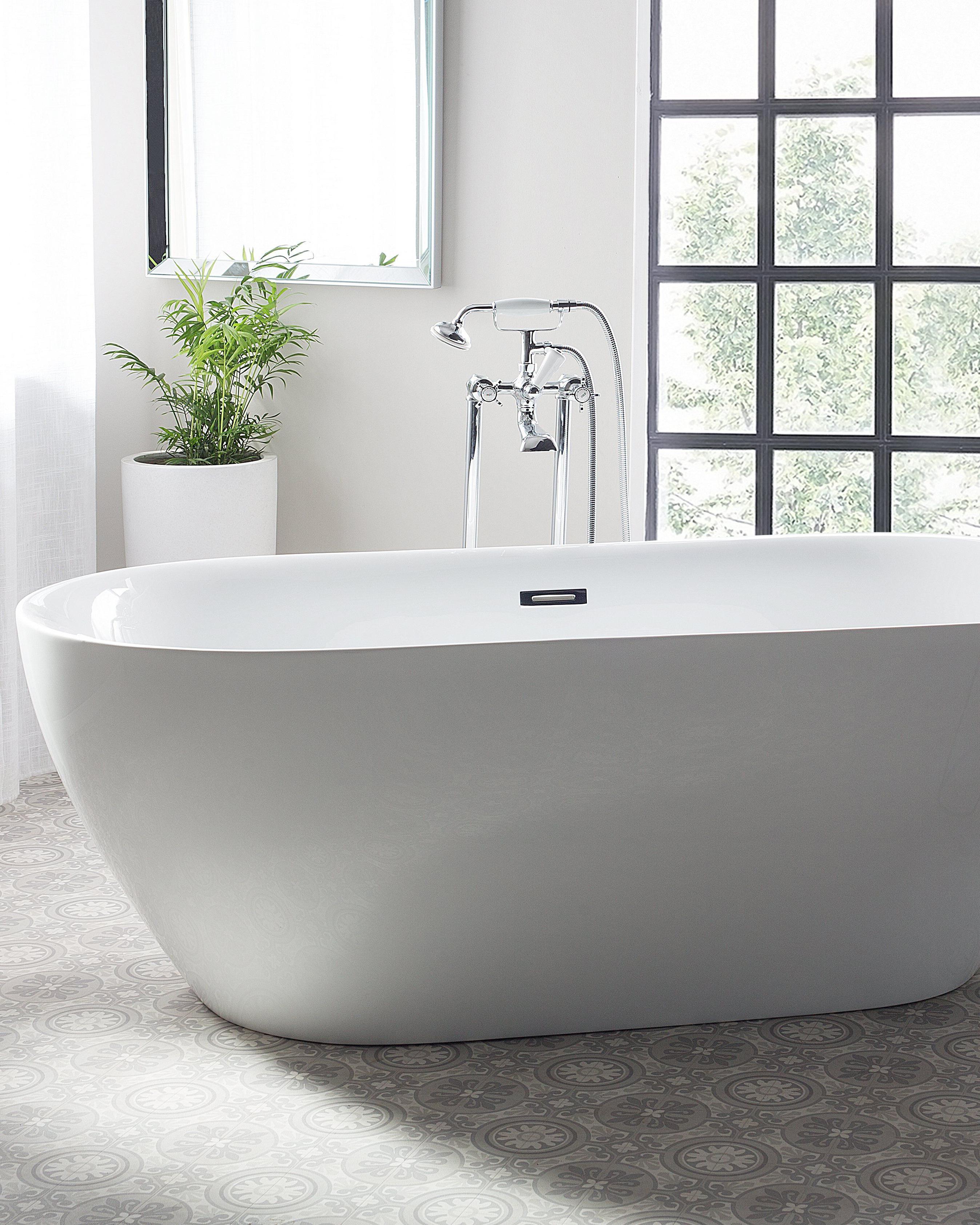 Freestanding Bathtub Faucet HEBBE Silver