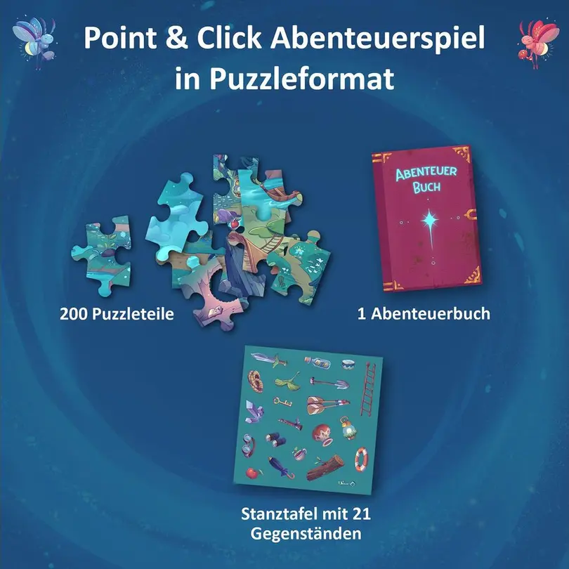 Puzzle 200-teilig Das Licht im Zauberwald