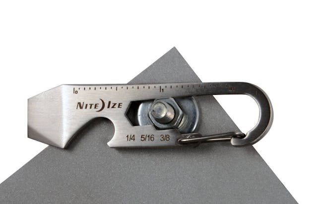 Nite Ize DoohicKey Multi-Tool Stainless Bottle Opener , Screwdriver , Carabiner , Wrench