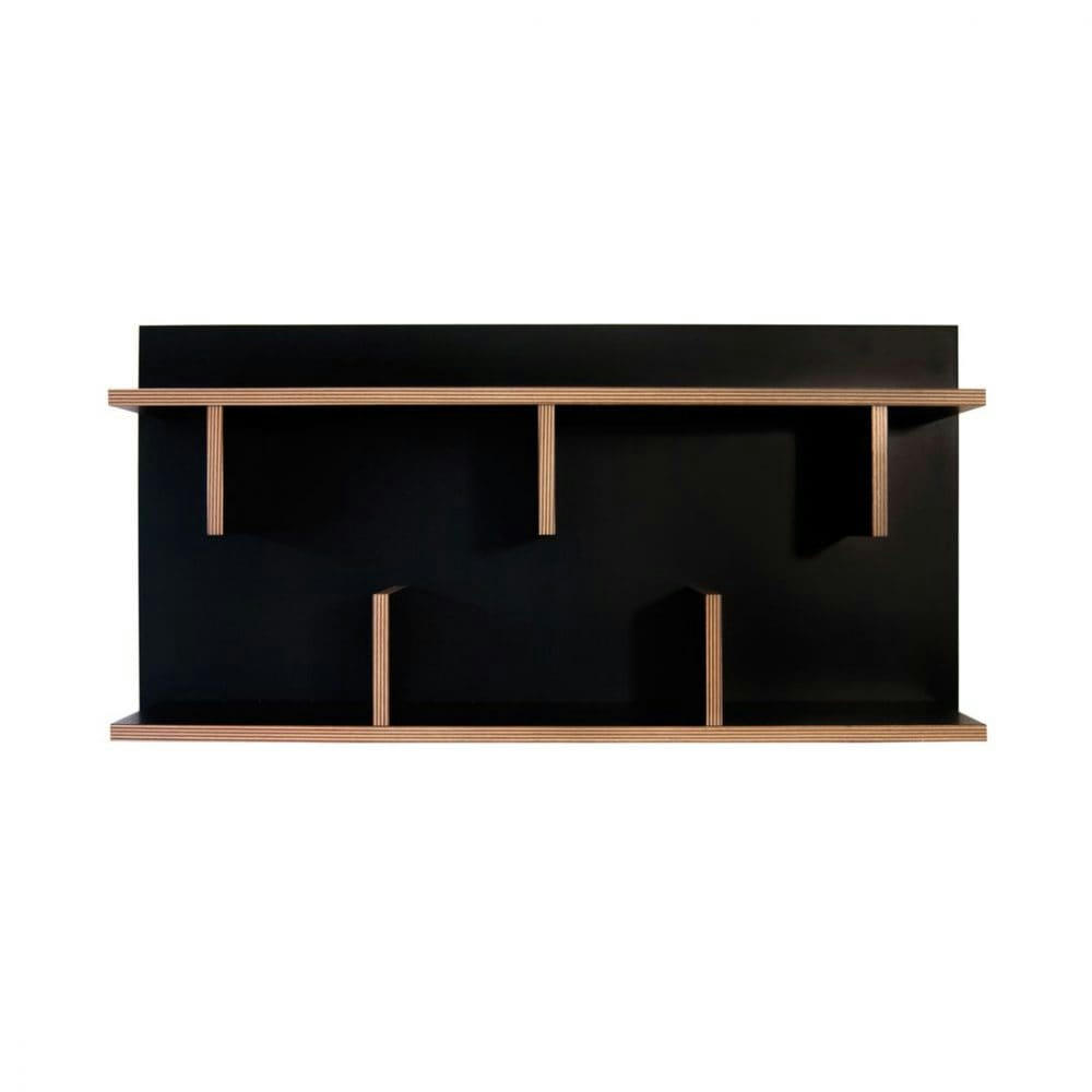 BERN - Étagère effet bois noir