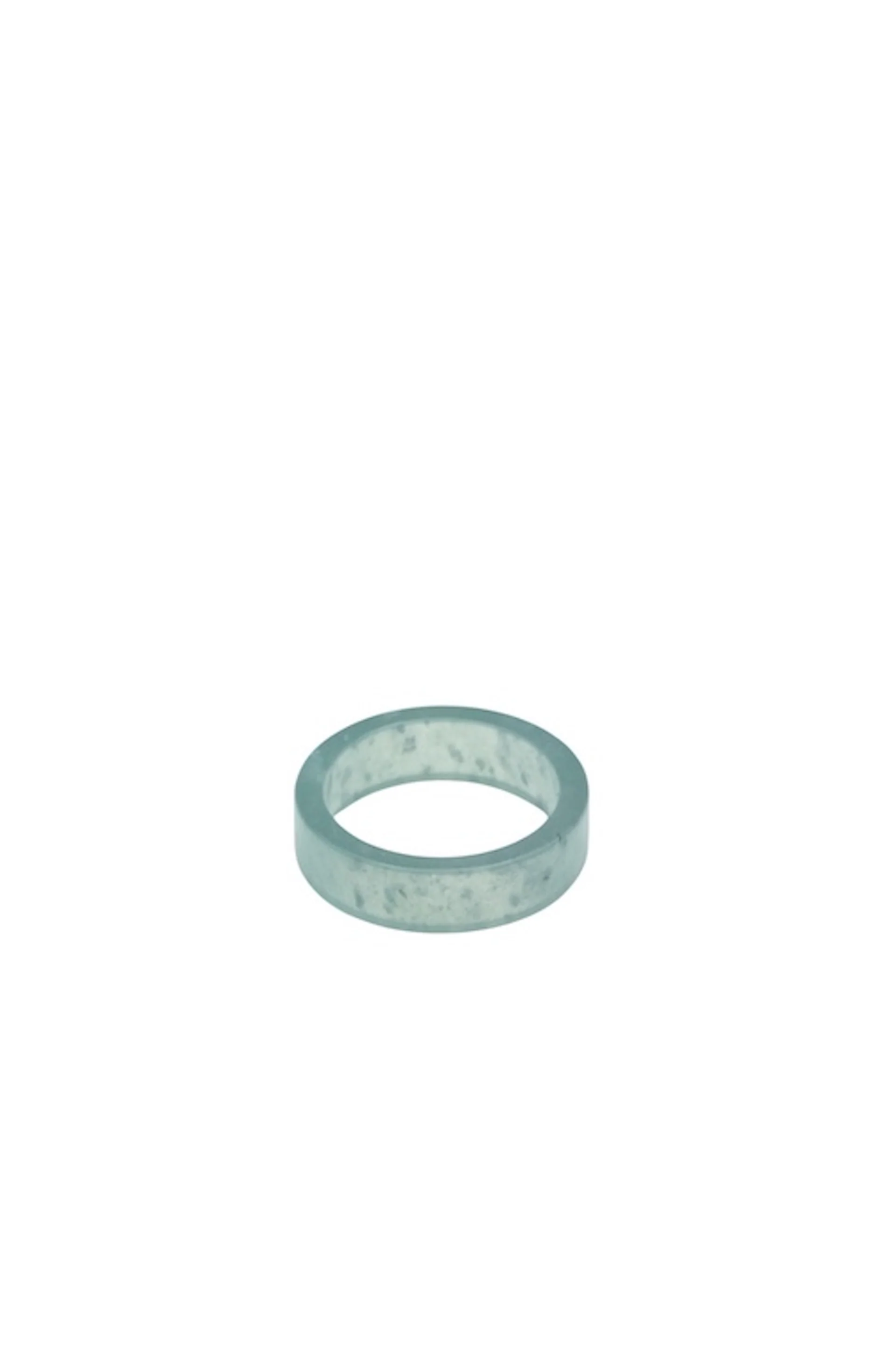Gale — Cyan Square Jade Ring