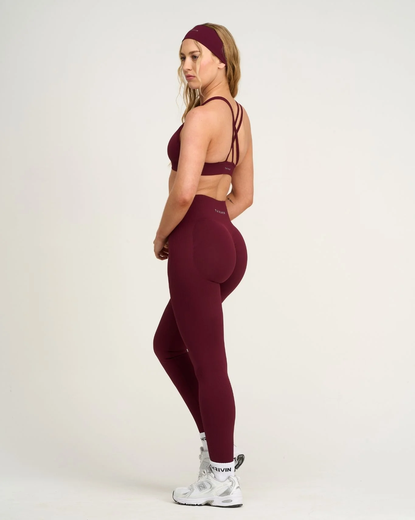 Elevate™ Sculpting High Waist Scrunch Leggings | Merlot
