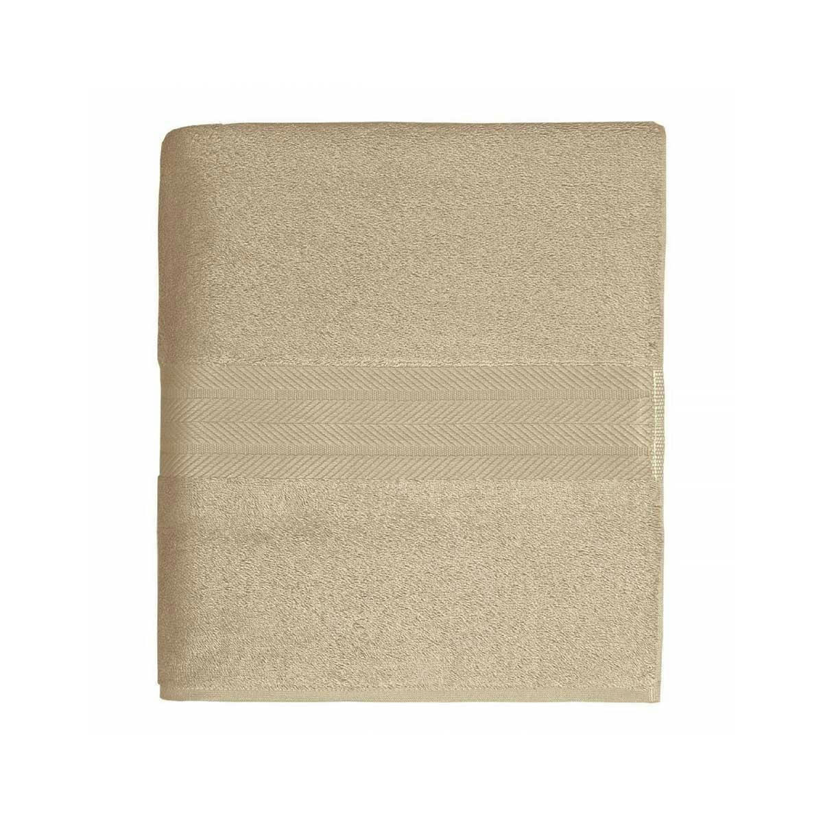 LUXURY - Maxi drap de bain 550gr/m²  ficelle 100x150 cm