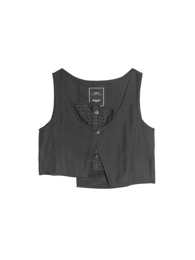 Mesh detail vest Jacket - 25WRJ200C