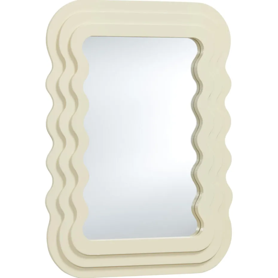 Kwantum Spiegels | Spiegel Wave Taupe Offwhite