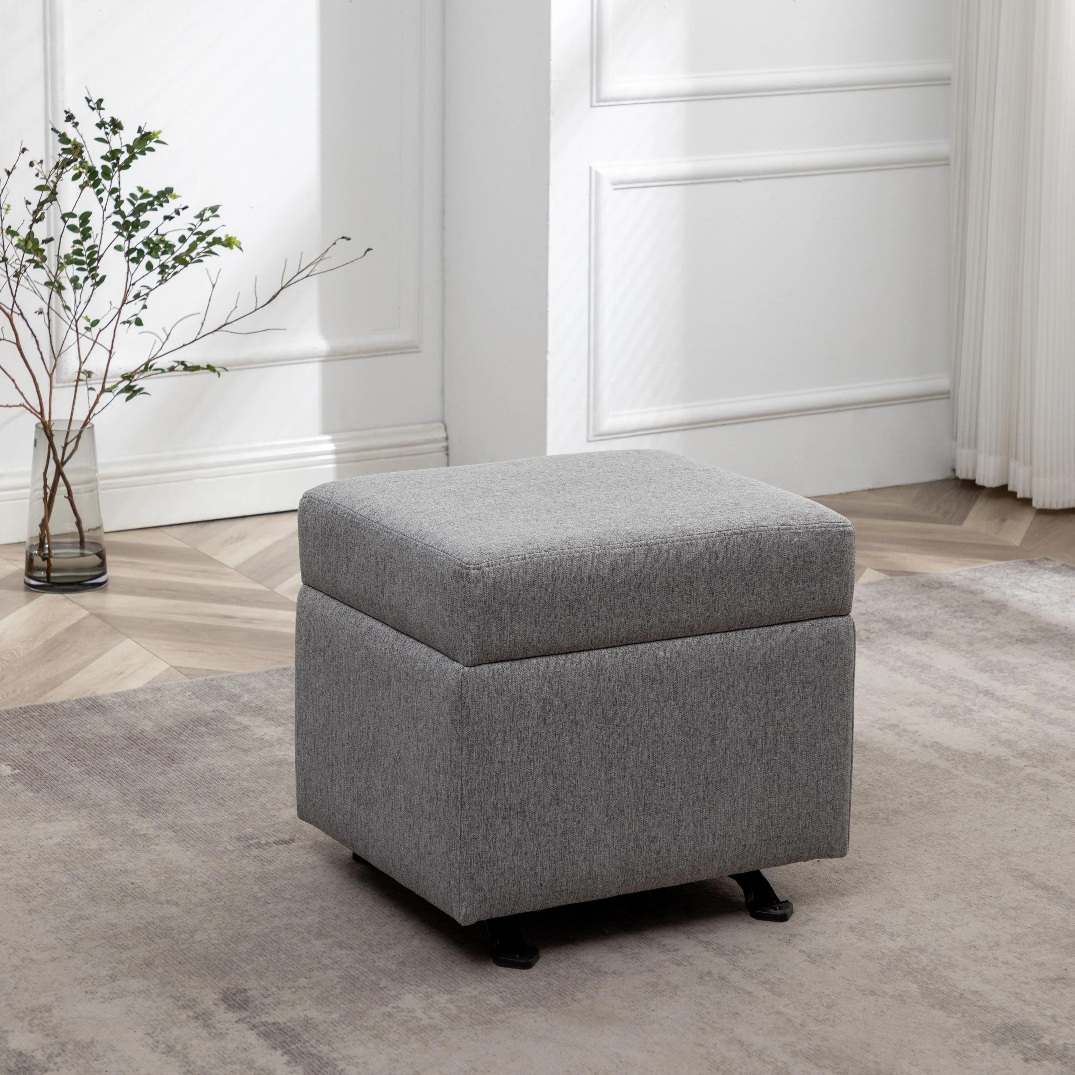 WOVENBYRD 19.5 Wide Rectangle Gliding Ottoman