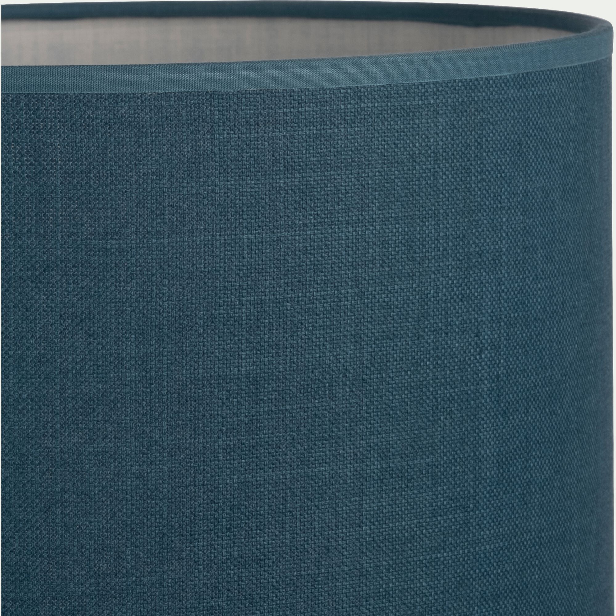MISTRAL - Abat-jour cylindrique en coton D40cm - bleu figuerolles