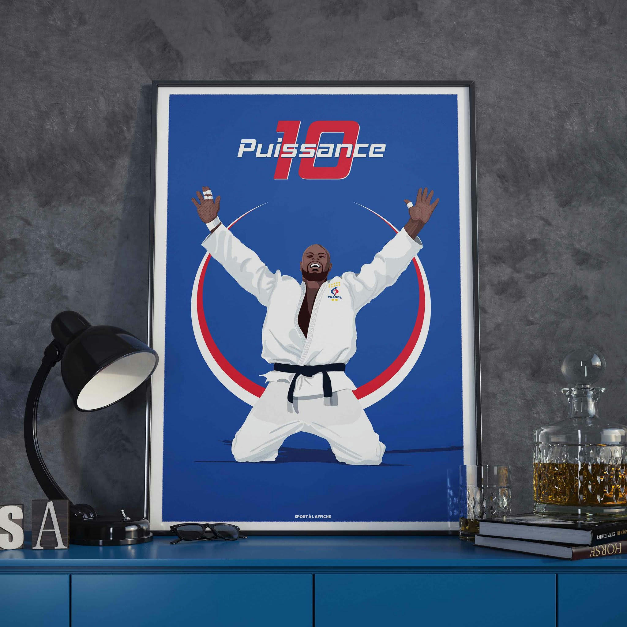 SPORTS DE COMBAT - Affiche Judo - Teddy Puissance 10 - 30 x 40 cm