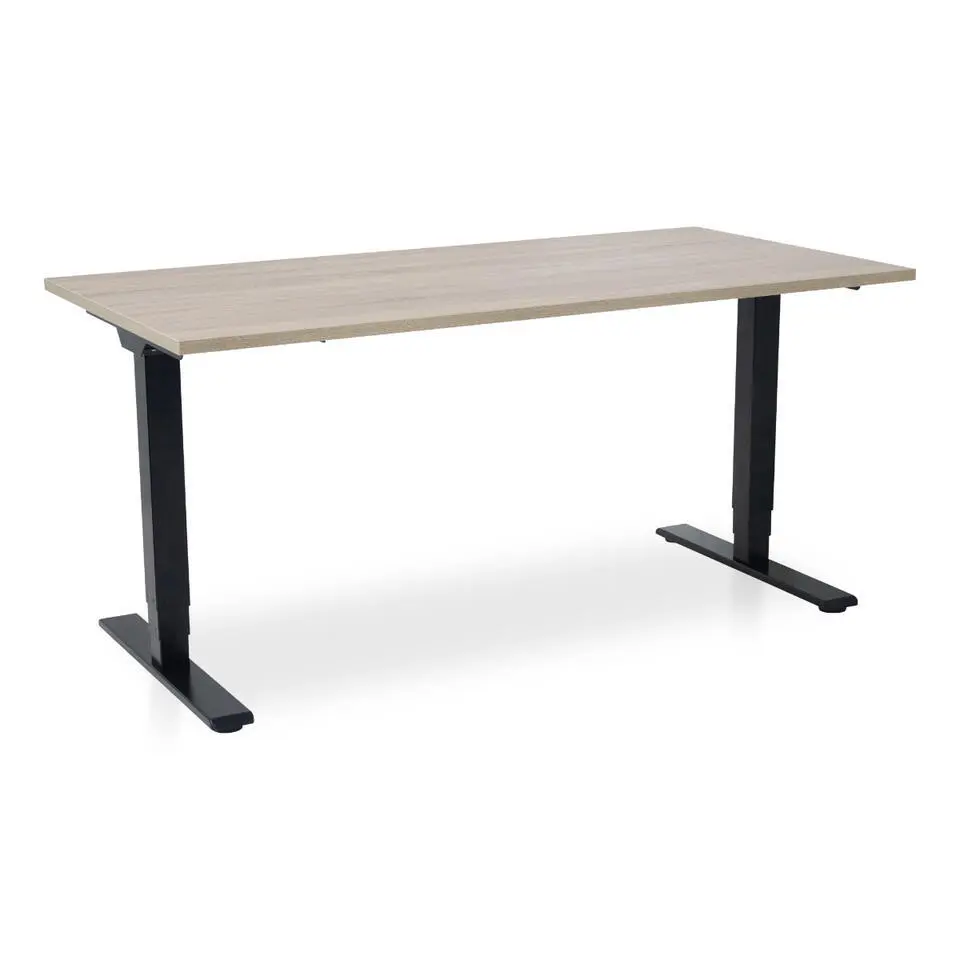 MRC COMFORT Set - Zit-sta bureau stoel - 160x80 - midden eiken