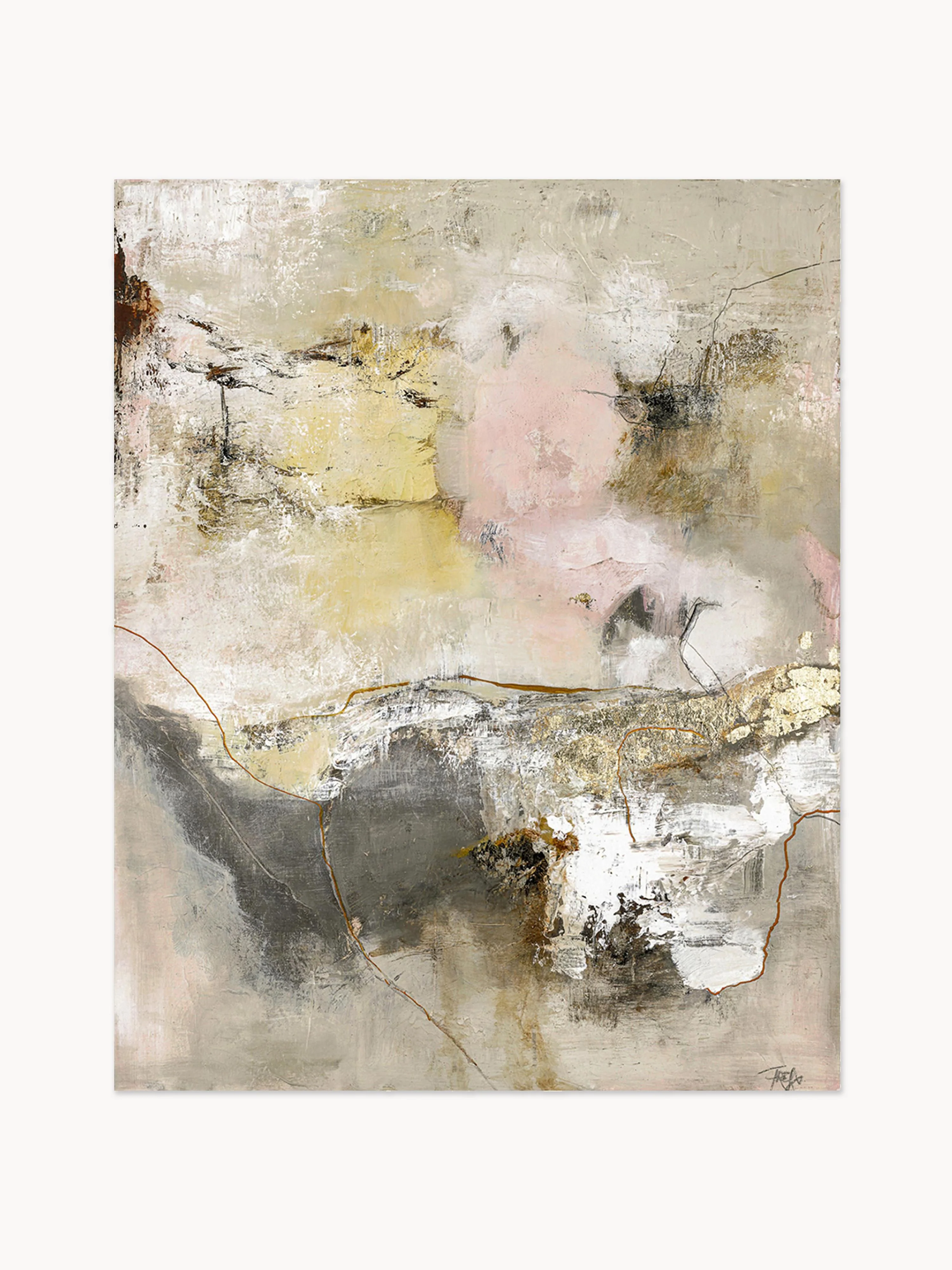 Handbemalter Leinwanddruck Artcast