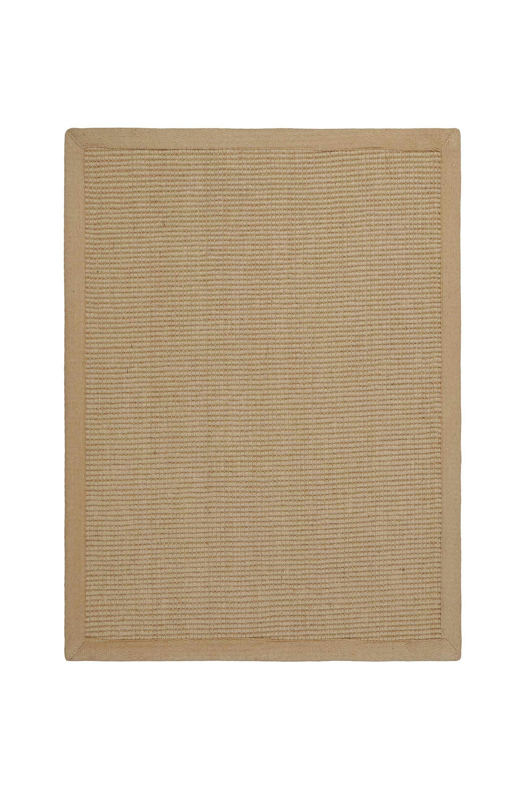 HUGO ONE - Tapis en jute, antidérapant couleur naturel 60x80