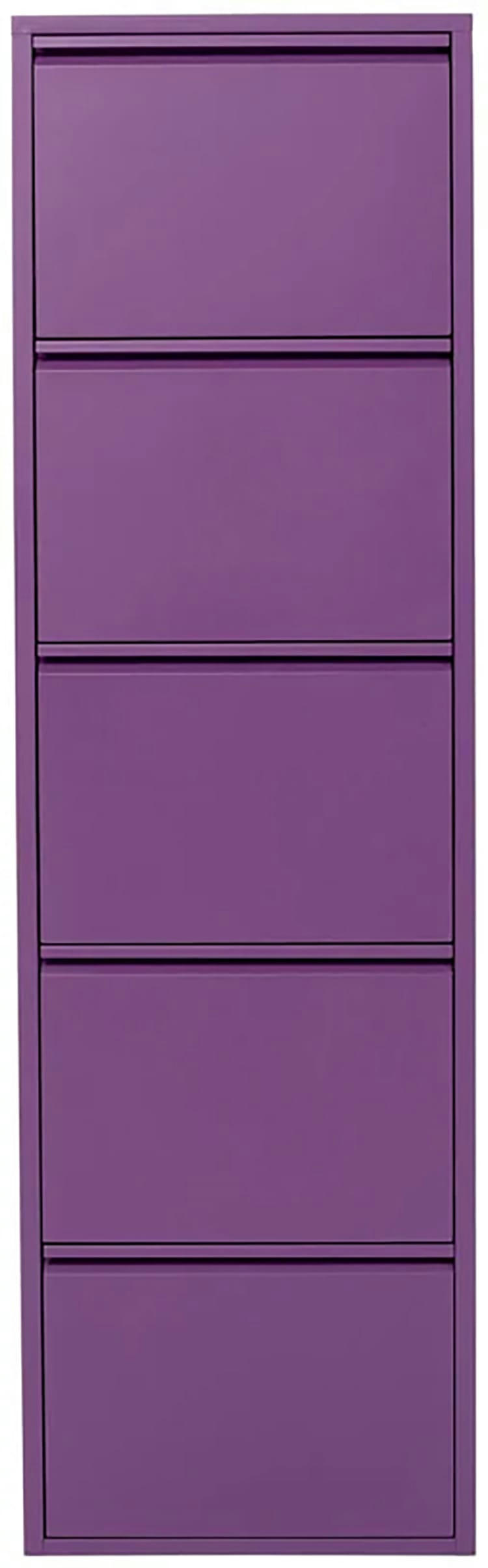 CARUSO - Casier à chaussures Caruso violet 5 tiroirs Kare Design