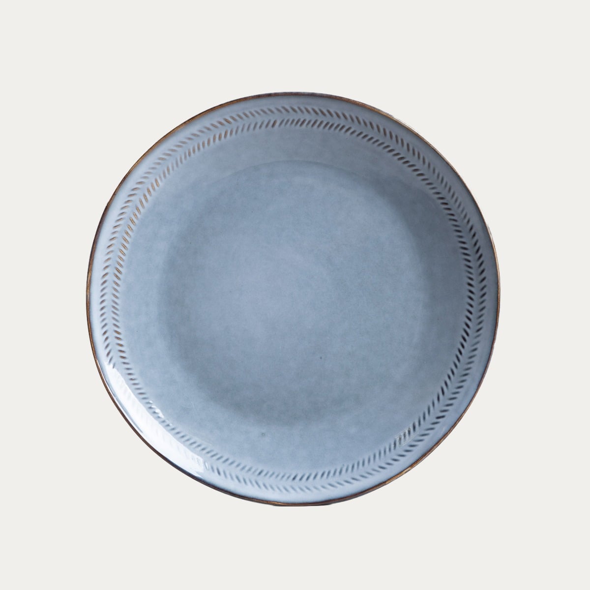 Talerz BLUEJEANS obiadowy niebieski 28 cm