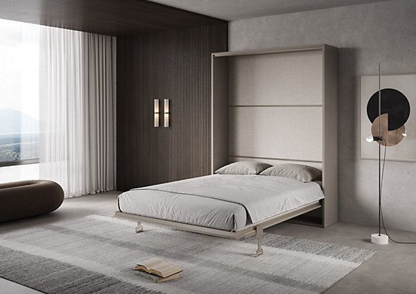 Lit double escamotable vertical Versia 160 Argilla