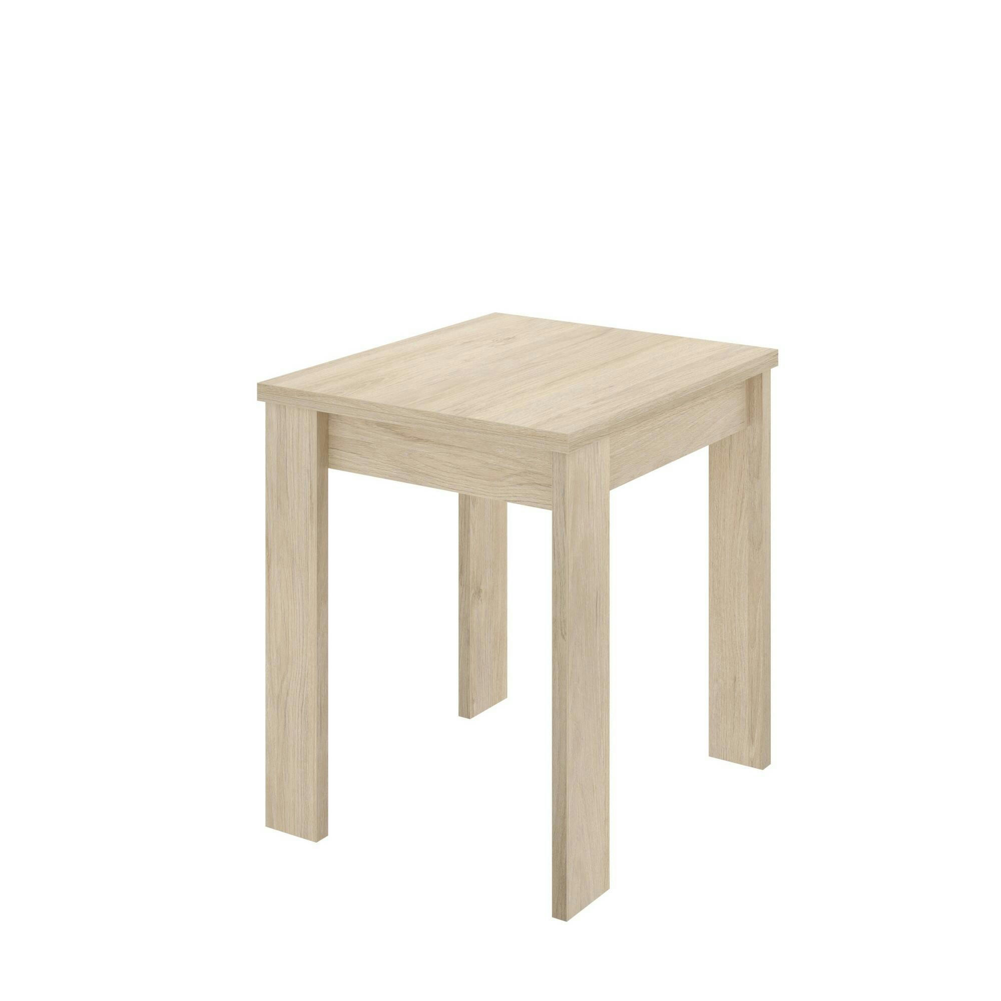 DBLI - Table à rallonge effet bois chêne 79/134x67