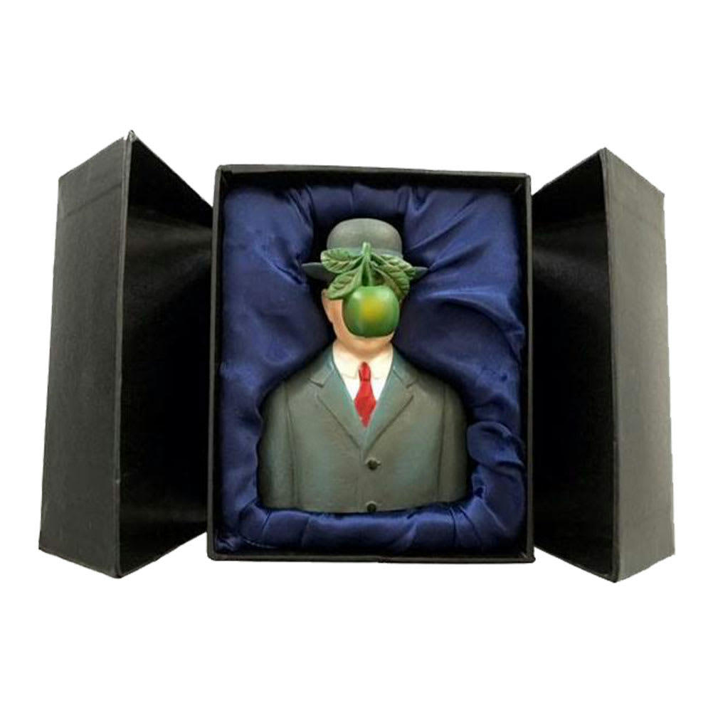 MAGRITTE - Petite statuette le fils de l'homme de Magritte H9,5cm