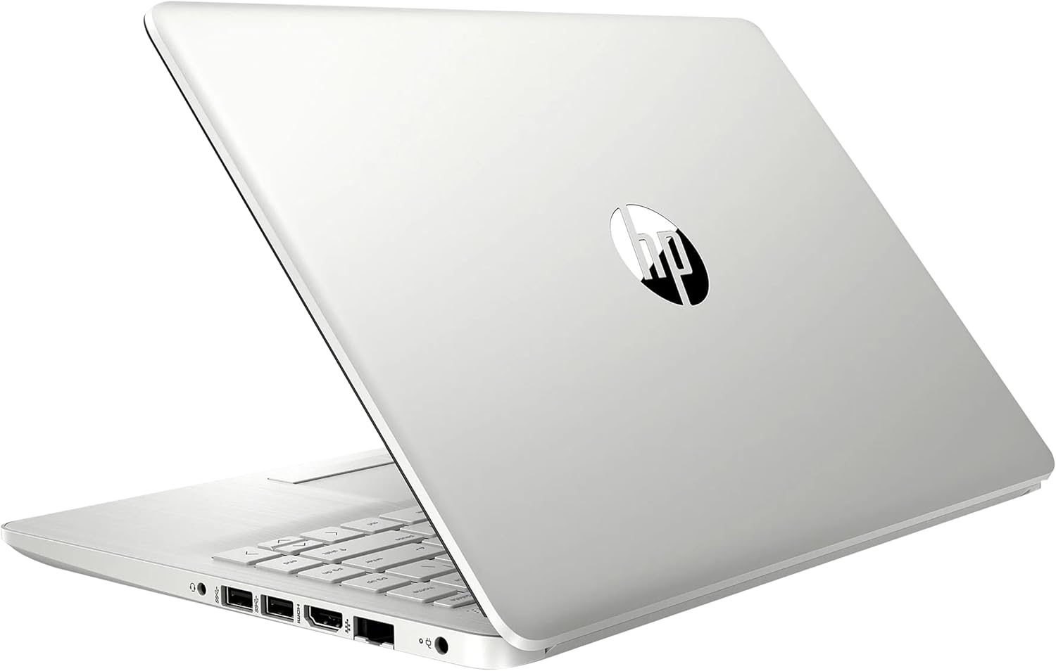 HP Stream 14 HD BrightView Laptop  Intel Celeron N4120 Processor  16GB RAM  64GB SSD  Intel UHD Graphics  720p Webcam  WiFi  HDMI  Win 11 S  Silver (Renewed)