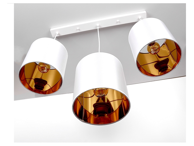 Lampa wisząca Atlanta 3-punktowa biała