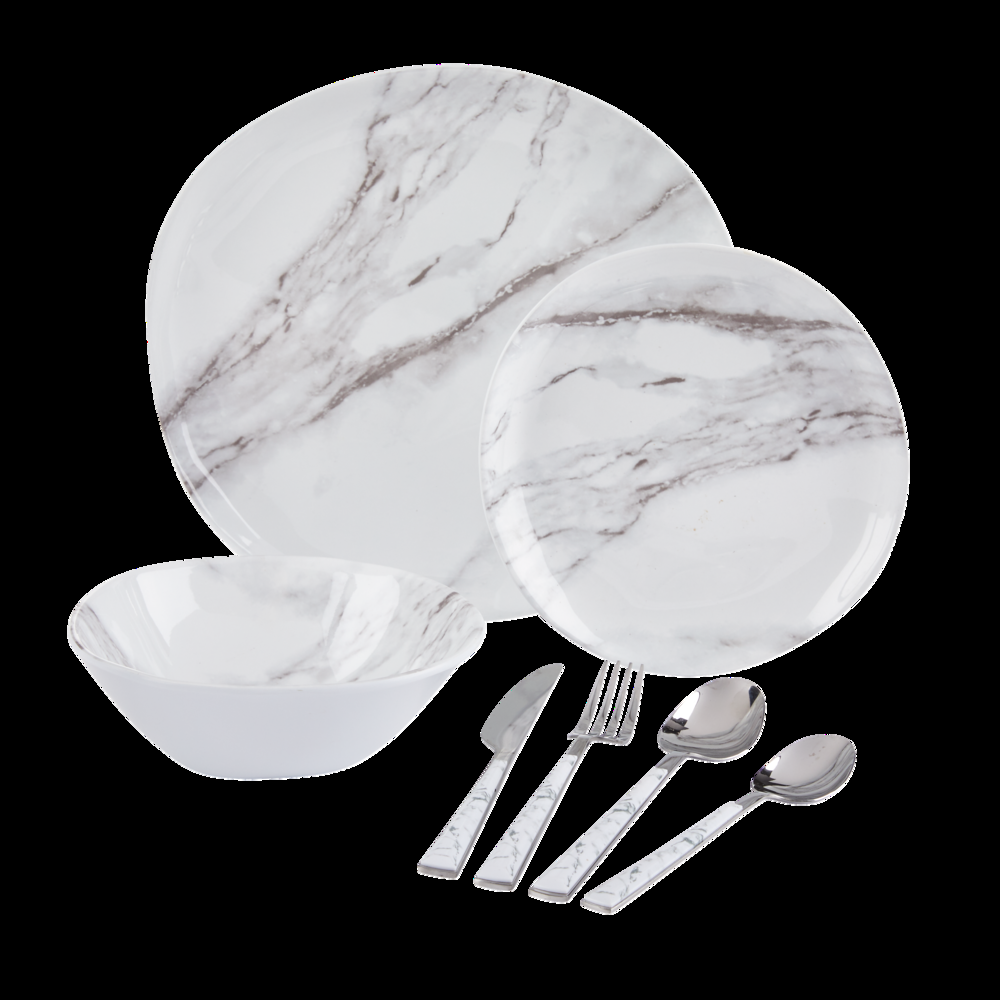 CANVAS Faux Marble Side Plates, 1-pc