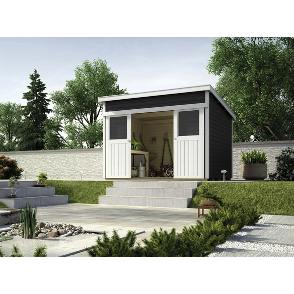 Gartenhaus »Schiebetürhaus 225 Gr.1«, Holz, BxHxT: 315 x 238 x 215 cm (Außenmaße inkl. Dachüberstand)