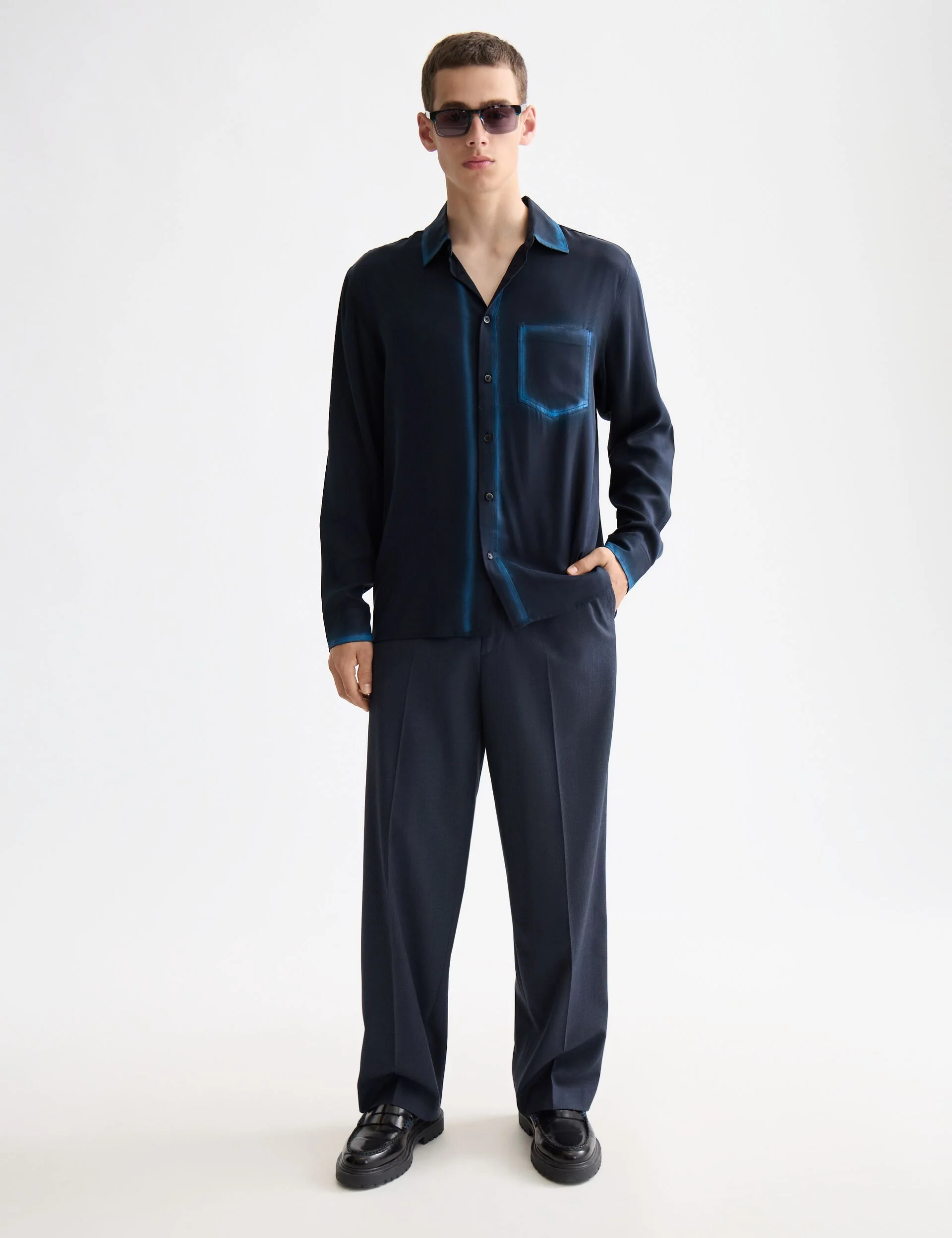 Relaxed fit tencel shirt