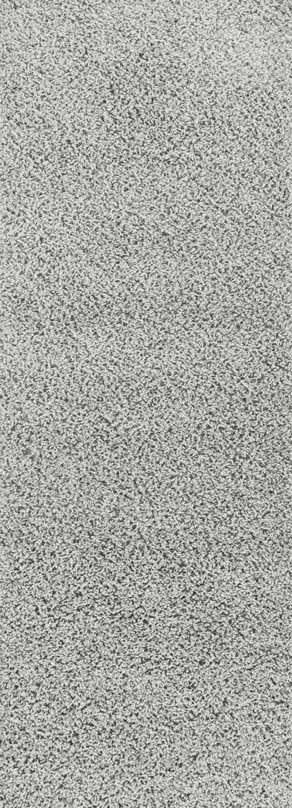 LILLY - Tapis de Couloir Shaggy Uni Chic Gris 80x220