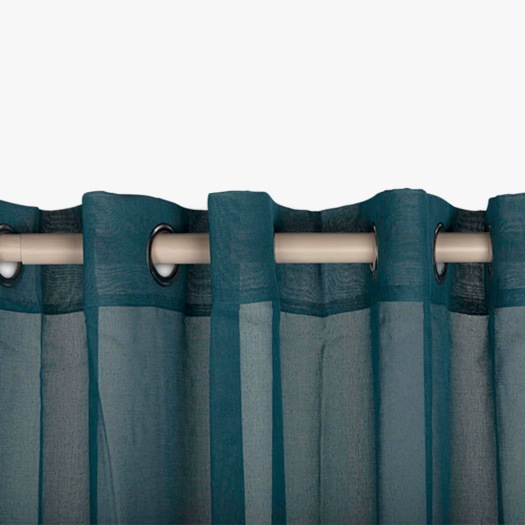 Cortinado Transparente Turquesa Escuro 4EVERYDAY