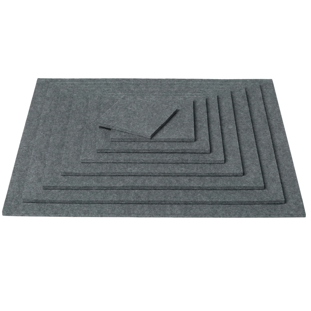 Hey Sign - Untersetzer quadratisch, 5 mm, 9 x 9 cm, anthrazit