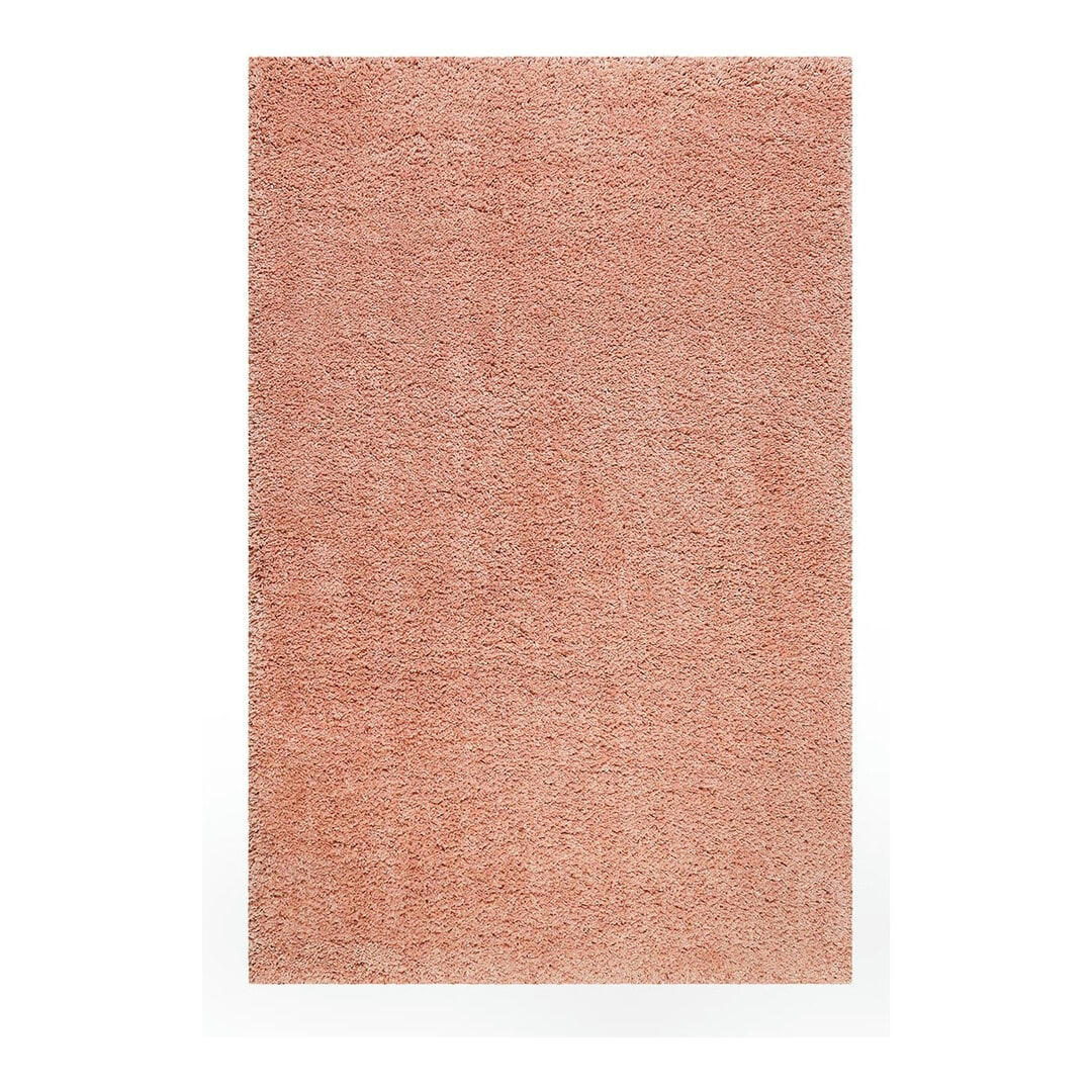 NATURE - Tapis uni design en polypropylène rose 133x200