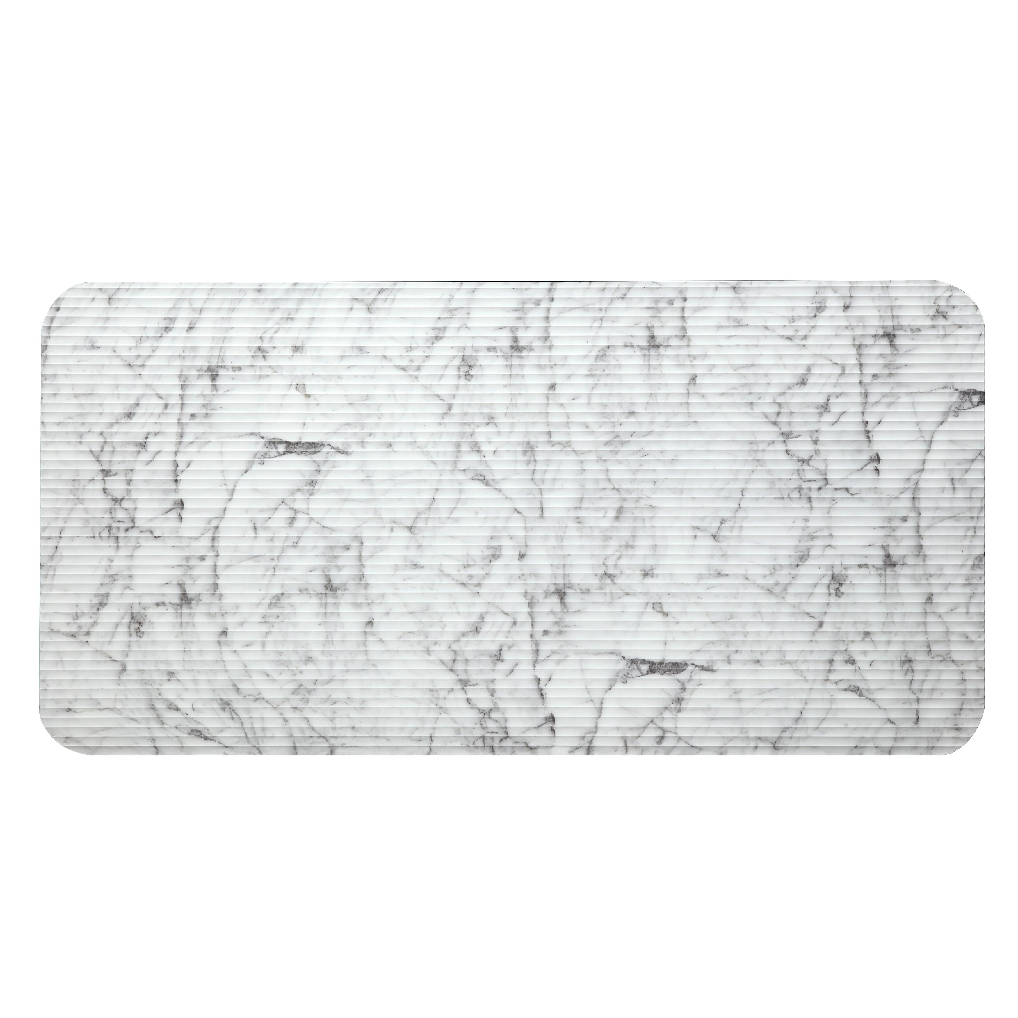 3pc Stylish Occasional Table Set Marble Print Tempered Glass Top Coffee Table And End Tables